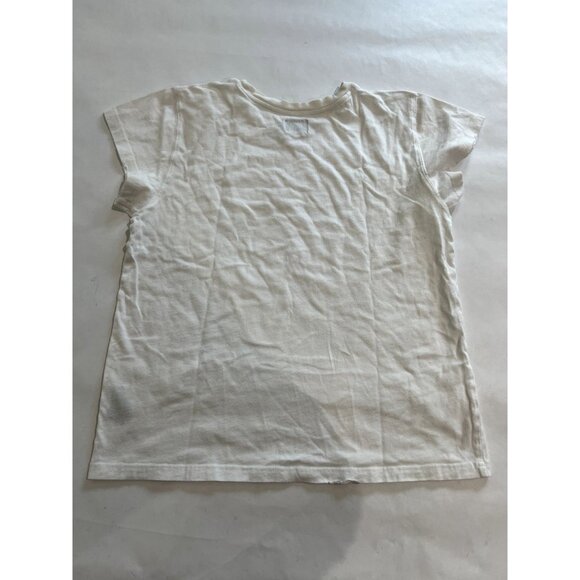 NWOT WSLY Cap Sleeve Tee in White - Picture 2 of 3